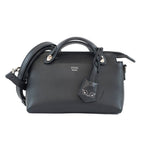 Fendi Mini Vitheway Black Shoulder Bag Handbag 2-Way Leather 8 Bl135 — view 2