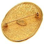 Chanel Crown Coco Mark Vintage Gold Brooch Accessories 0233 — view 4