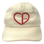 Dior Heart Logo Baseball Cap Beige XL