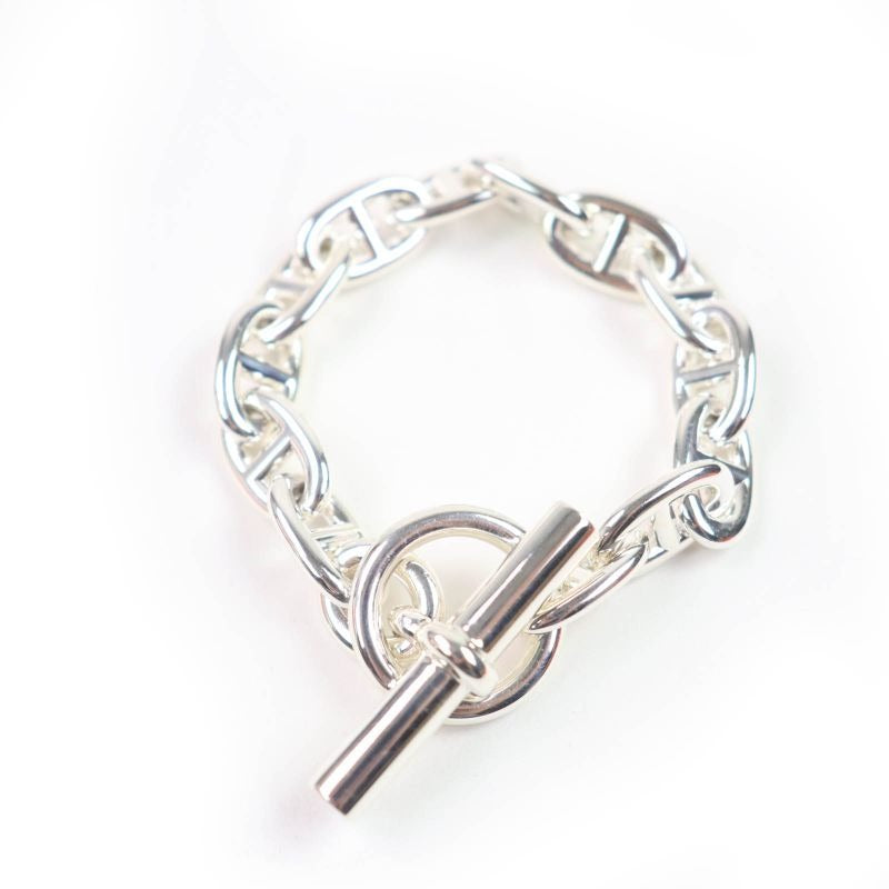 Hermes 2024 Chaine D'ancre MM AG 925 13 Frames Bangle Bracelet Silver — view 2