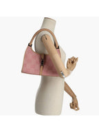 Gucci GG Jackie O Hobo Pink Shoulder Bag Sherry Monogram Web Leather