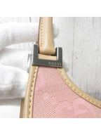 Gucci GG Jackie O Hobo Pink Shoulder Bag Sherry Monogram Web Leather