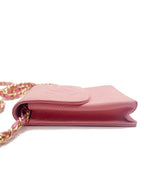 Chanel Vintage Mini Flap Caviar Leather Pouch Cigarette Case Crossbody