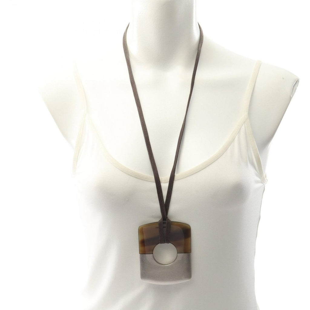 Hermes Necklace Dalva Brown — view 6