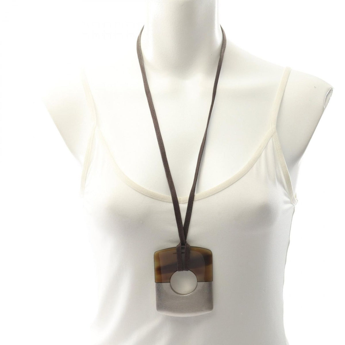 Hermes Necklace Dalva Brown — view 6