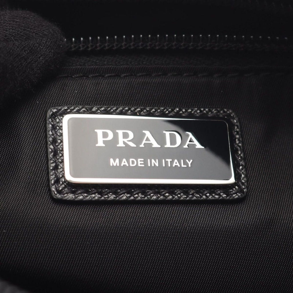 Prada Waist Bag Re-Nylon Black Nylon Saffiano Leather — view 4