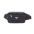 Prada Waist Bag Re-Nylon Black Nylon Saffiano Leather
