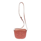 Celine Leather Folco Cuir Triomphe Shoulder Bag Lipstick