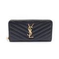 Saint Laurent Paris Round Long Wallet Monogram