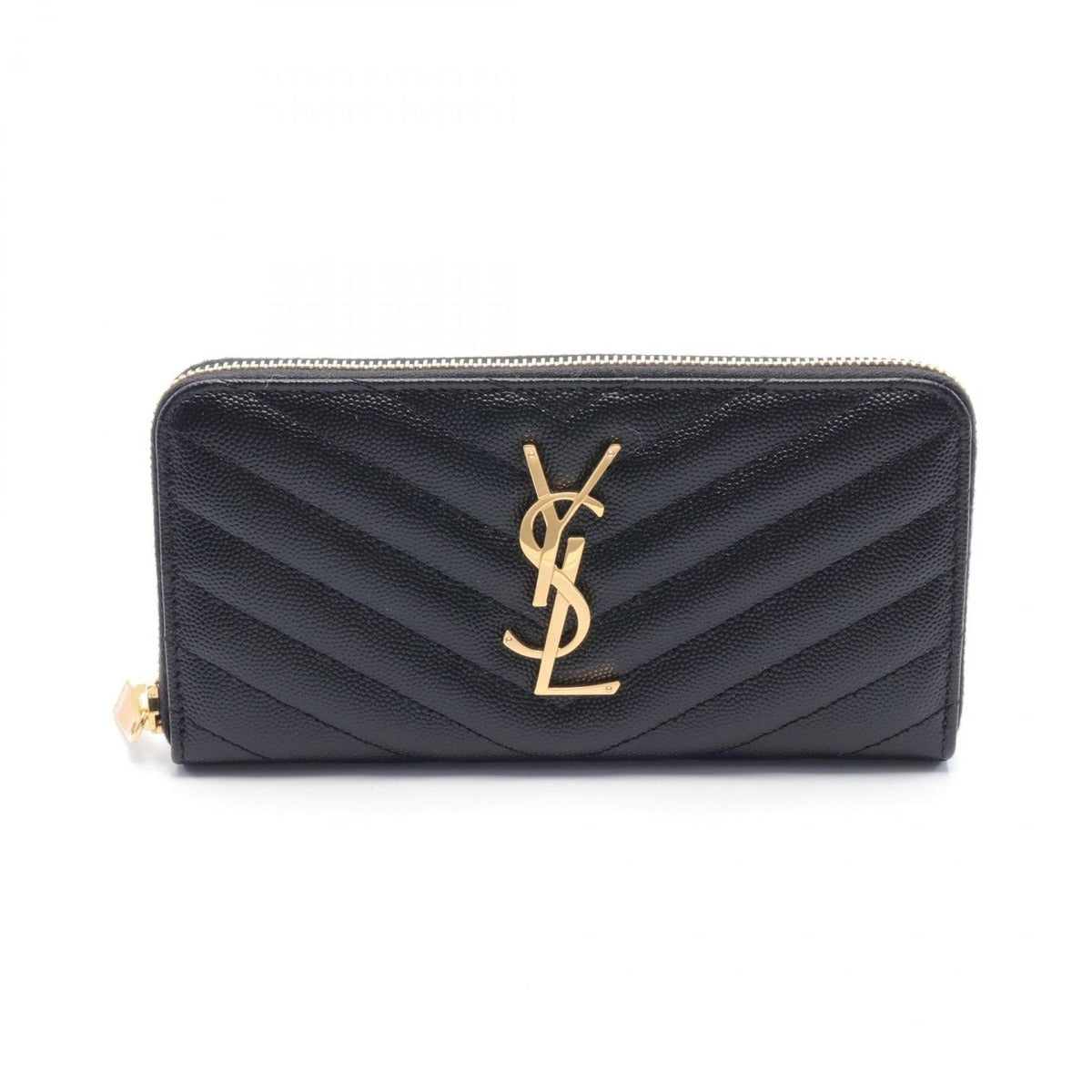 Saint Laurent Paris Round Long Wallet Monogram