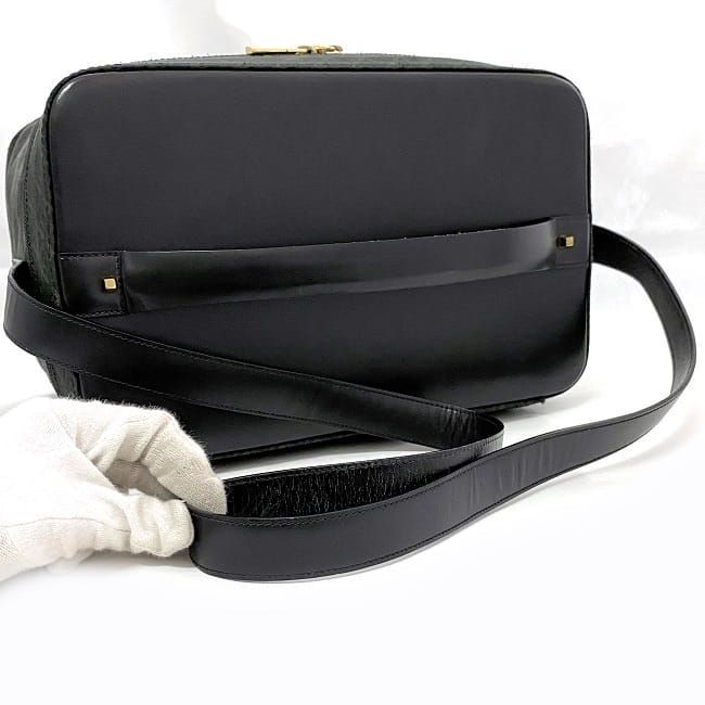 Loewe 2-Way Shoulder Bag Black Green — view 7