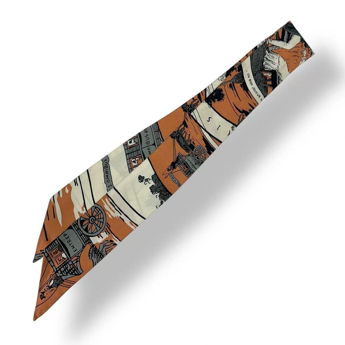 Hermes Scarf Twilly Silk Brawan — view 2