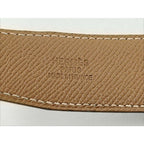 Hermes Belt Constance Black Gold Leather Reversible Silver — view 4