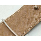 Hermes Belt Constance Black Gold Leather Reversible Silver — view 6