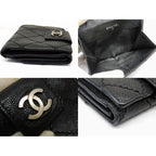 Chanel 10 S Wild Stitch Compact Wallet Black 7 — view 4