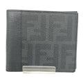 Fendi Zucca Black Leather Bifold Wallet