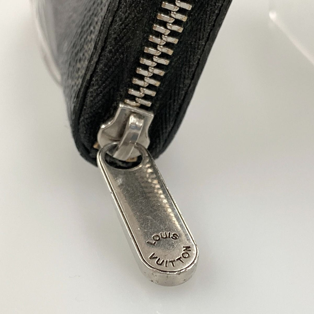 Louis Vuitton Damier Graphite Zippy Coin Purse Case Black — view 4