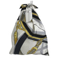 Hermes Handbag Tiash Furoshiki PM Silk White