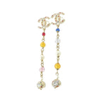 Chanel Earrings White Crystal — view 2
