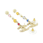 Chanel Earrings White Crystal — view 3