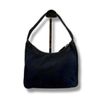 Prada Triangle Logo Pouch Mini Handbag Tessuto Nylon Navy Blue — view 2