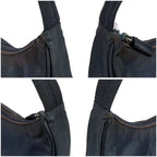 Prada Triangle Logo Pouch Mini Handbag Tessuto Nylon Navy Blue — view 4