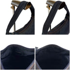 Prada Triangle Logo Pouch Mini Handbag Tessuto Nylon Navy Blue — view 6