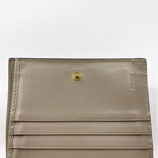 Fendi Bifold Wallet Pink Beige Bytheyard 8 M0387 — view 8