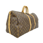 Louis Vuitton Boston Bag Monogram Keepall Bandouliere 55 Brown — view 2