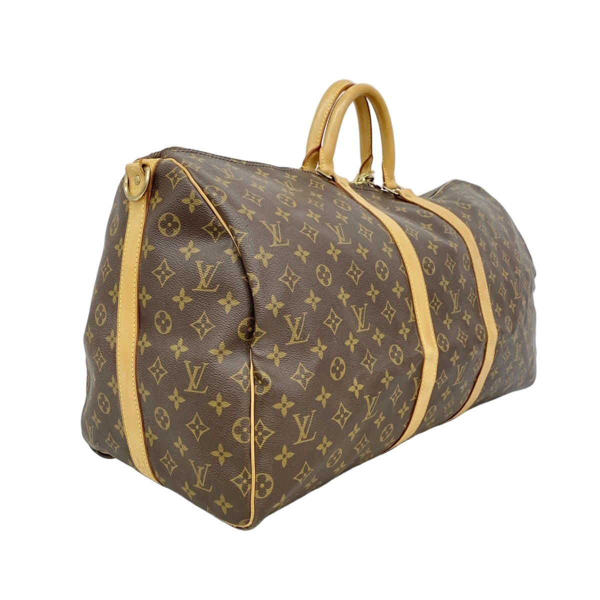 Louis Vuitton Boston Bag Monogram Keepall Bandouliere 55 Brown — view 2