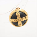 Chanel Logo Earrings 94 A GP Gold And Black
