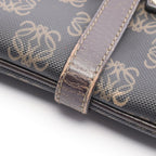 Loewe Tote Repeat Anagram Dark Brown Canvas Leather — view 8