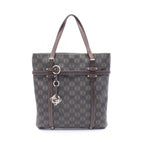 Loewe Tote Repeat Anagram Dark Brown Canvas Leather