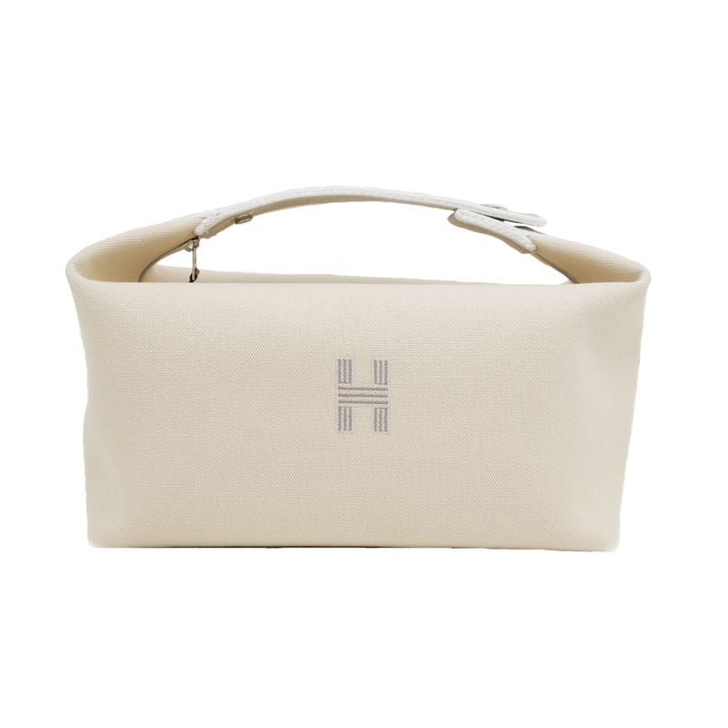 Hermes Brid A Black GM Natural Handbag Pouch Beige — view 3