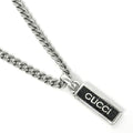 Gucci Necklace Enamel Pendant Black