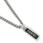Gucci Necklace Enamel Pendant Black