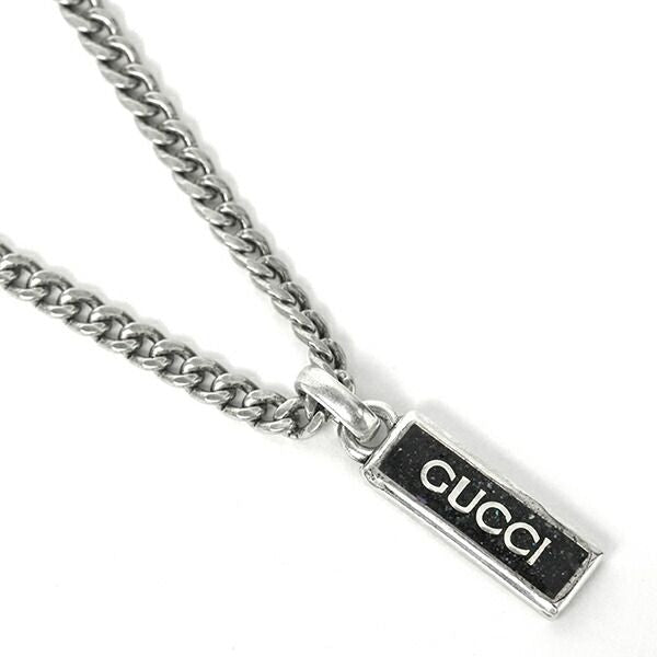 Gucci Necklace Enamel Pendant Black — view 2