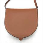 Loewe Heel Pouch Small Soft Calf Coin Card Case Shoulder Bag Crossbody Brown — view 3