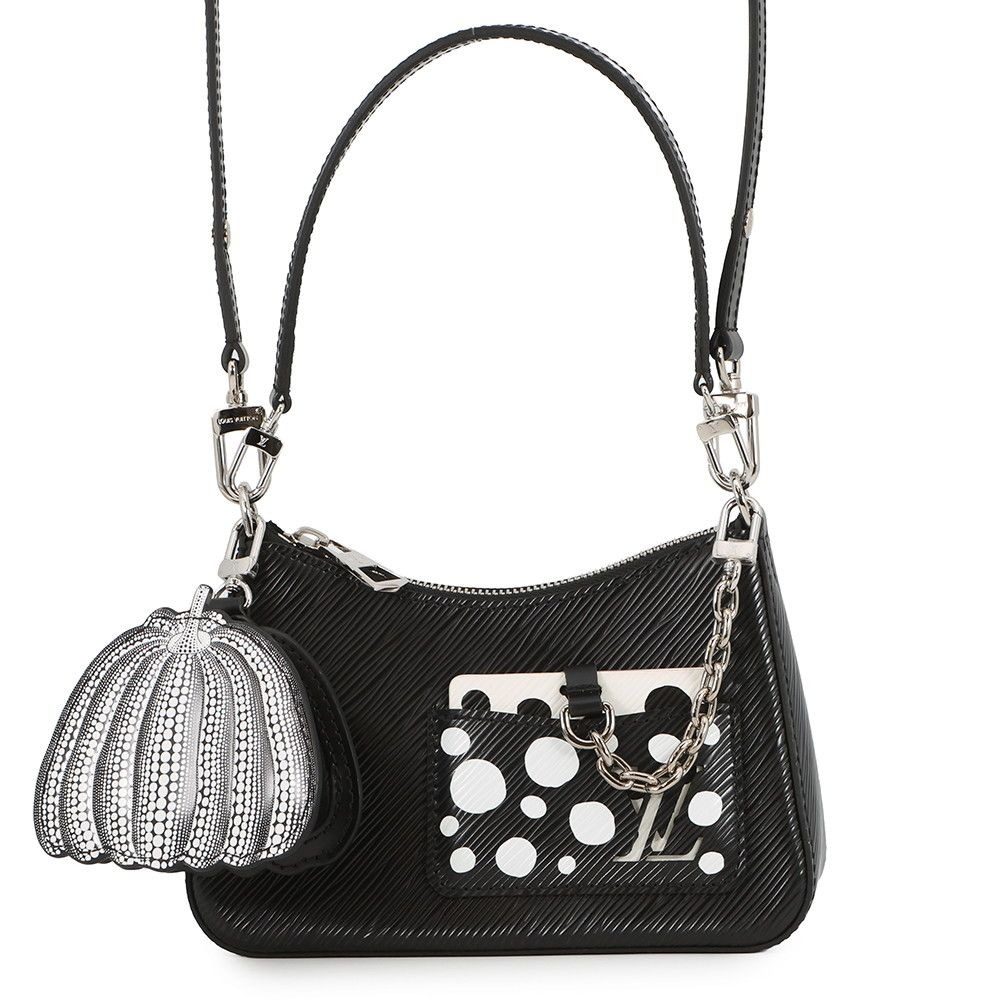 Louis Vuitton Epi LV YK Marelli 2-Way Shoulder Bag Black White