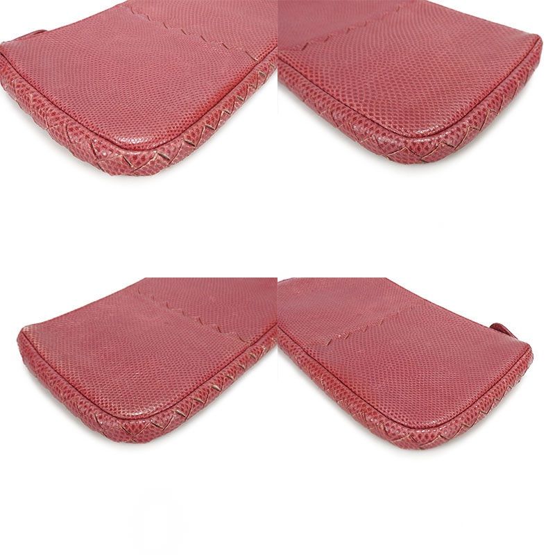Bottega Veneta Pouch Pink Leather Gunmetal Small Bag — view 4