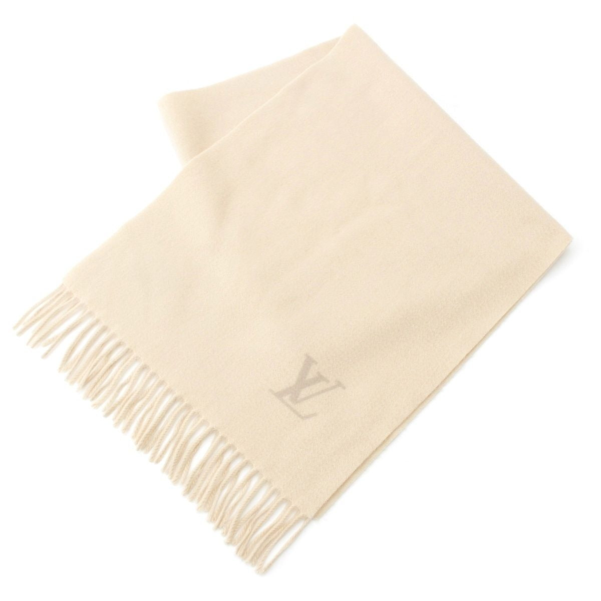 Louis Vuitton Cashmere Echarpe Jelum Scarf Ivory