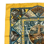 Hermes Scarf Carre 90 Au Son du Tam Silk Yellow to the Sound of Tam — view 2