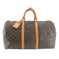 Louis Vuitton Monogram Keepall 50 Leather Boston Bag Carry