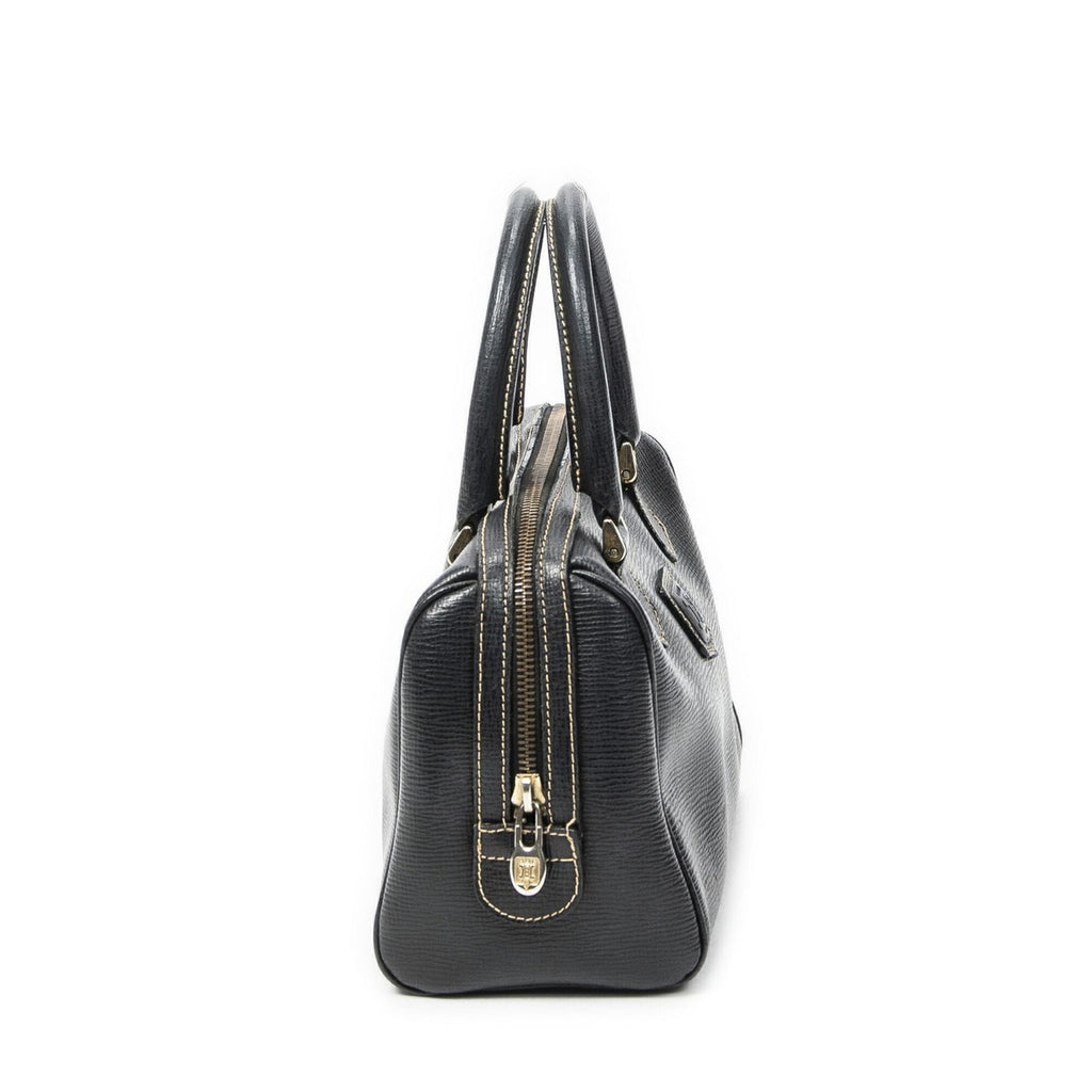 Celine Vintage Small Boston Black Grain Leather AB — view 4