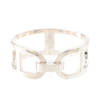 Hermes 925 Chaine D'ancre Bangle Bracelet Silver
