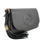 Gucci Shoulder Bag Soho Leather Black Gold — view 2