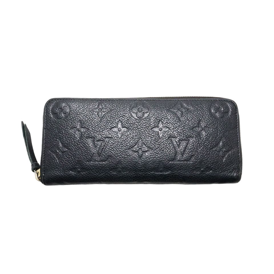Louis Vuitton Monogram Empreinte Portefeuille Clemence Leather Zip Around Wallet
