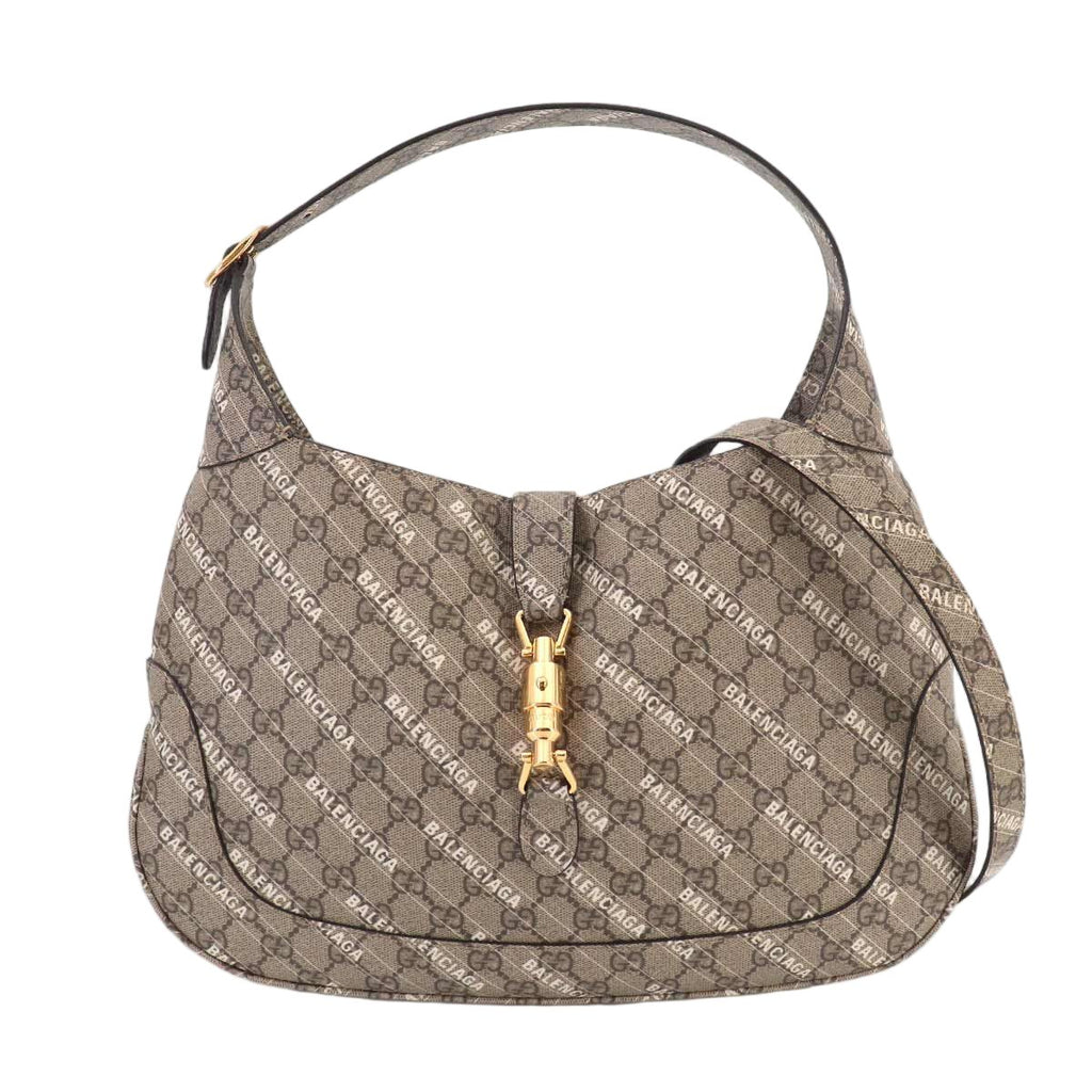 Gucci the Hacker Project Jackie Shoulder Bag GG Supreme Beige