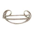 Christian Dior CD Logo Metal Silver Bracelet Bangle 0029