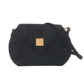 Hermes Shoulder Bag Suede Black Vintage Gold